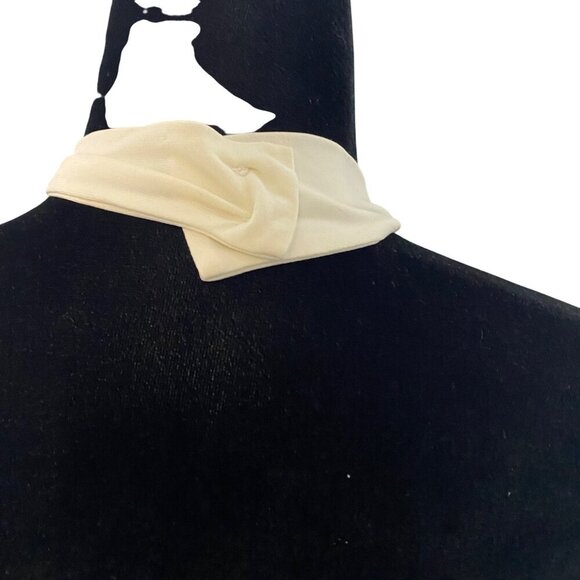 Ellen Tracy Womens Chalk White Halter Top Sleeveless Style Size M - Picture 13 of 16